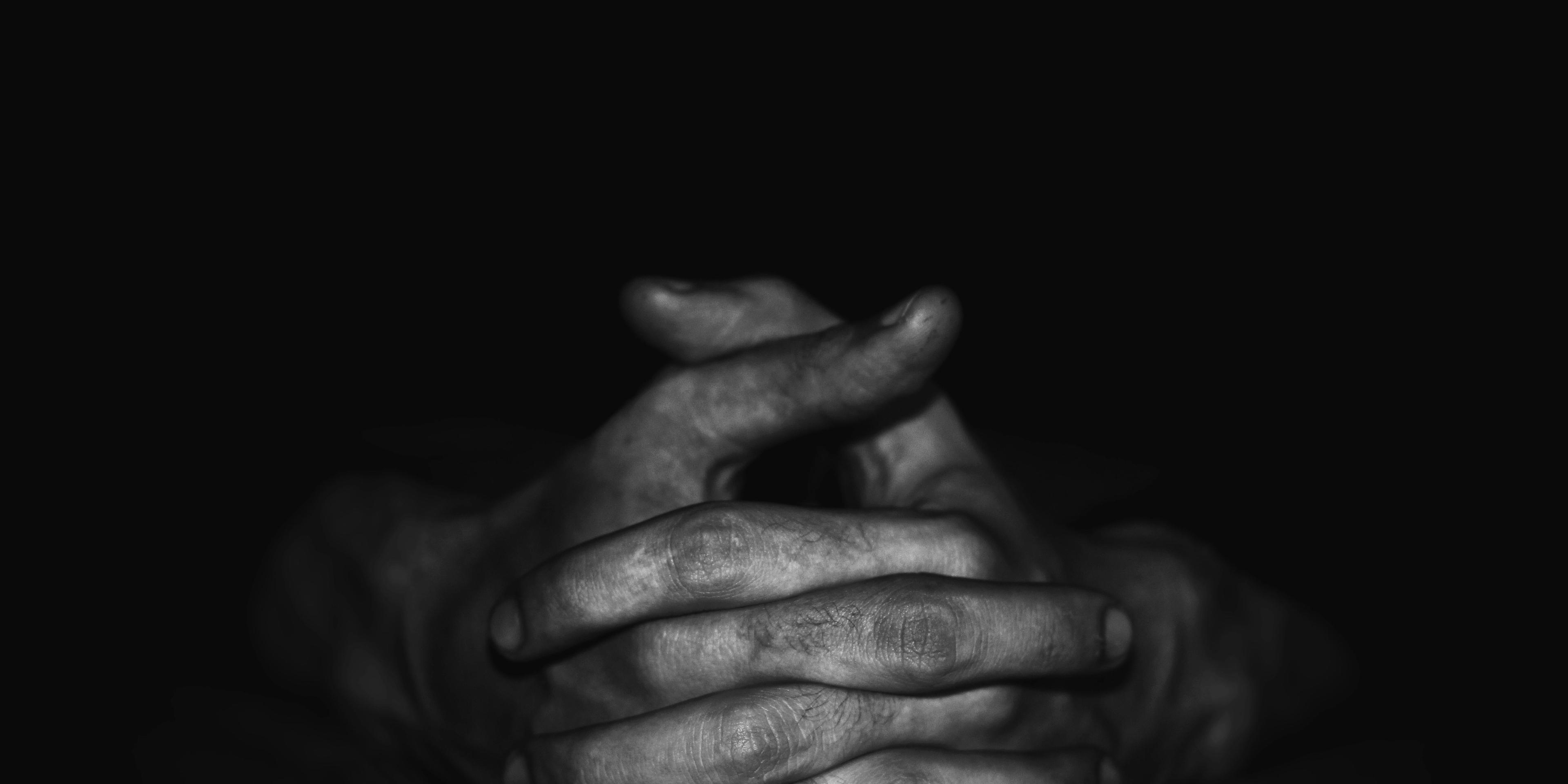 A hand of a person