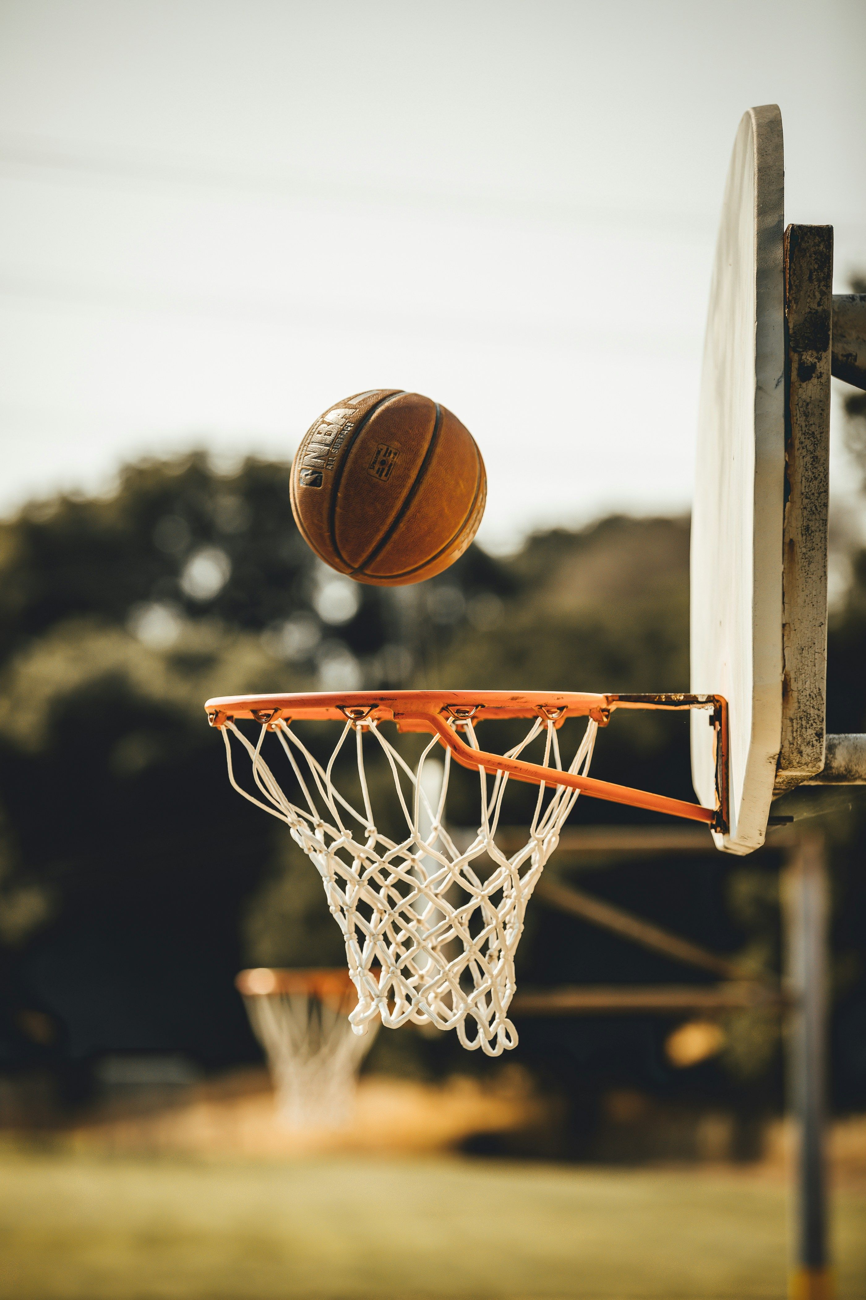 A photo of a basketball