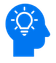 Passion head with lightbulb