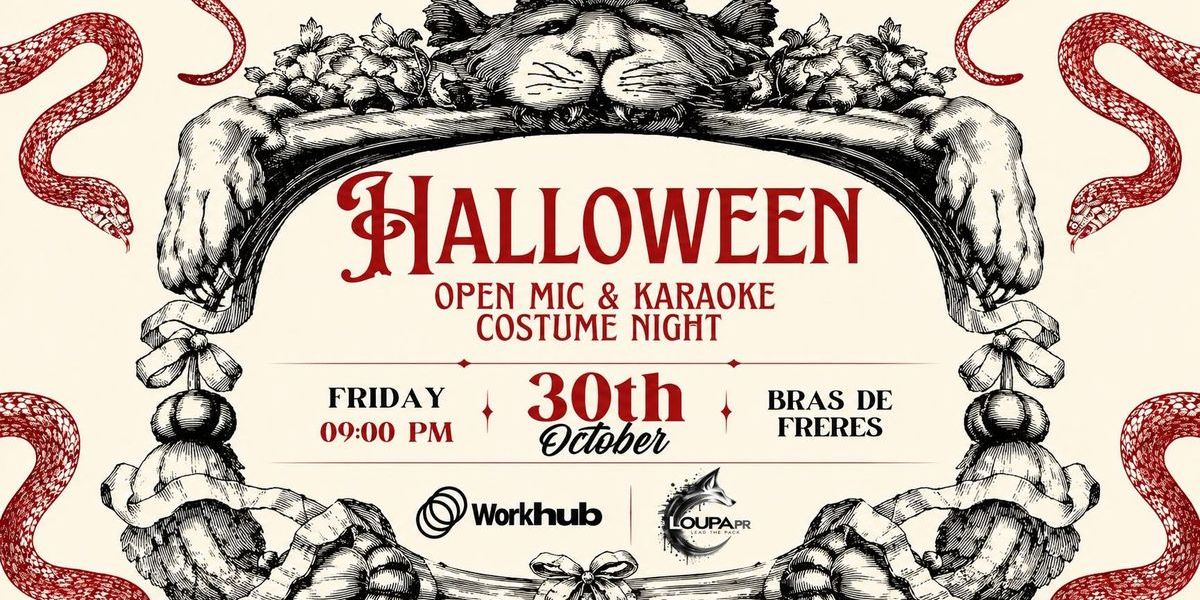 Halloween Open Mic & Karaoke Costume Night at Bras de Frères
