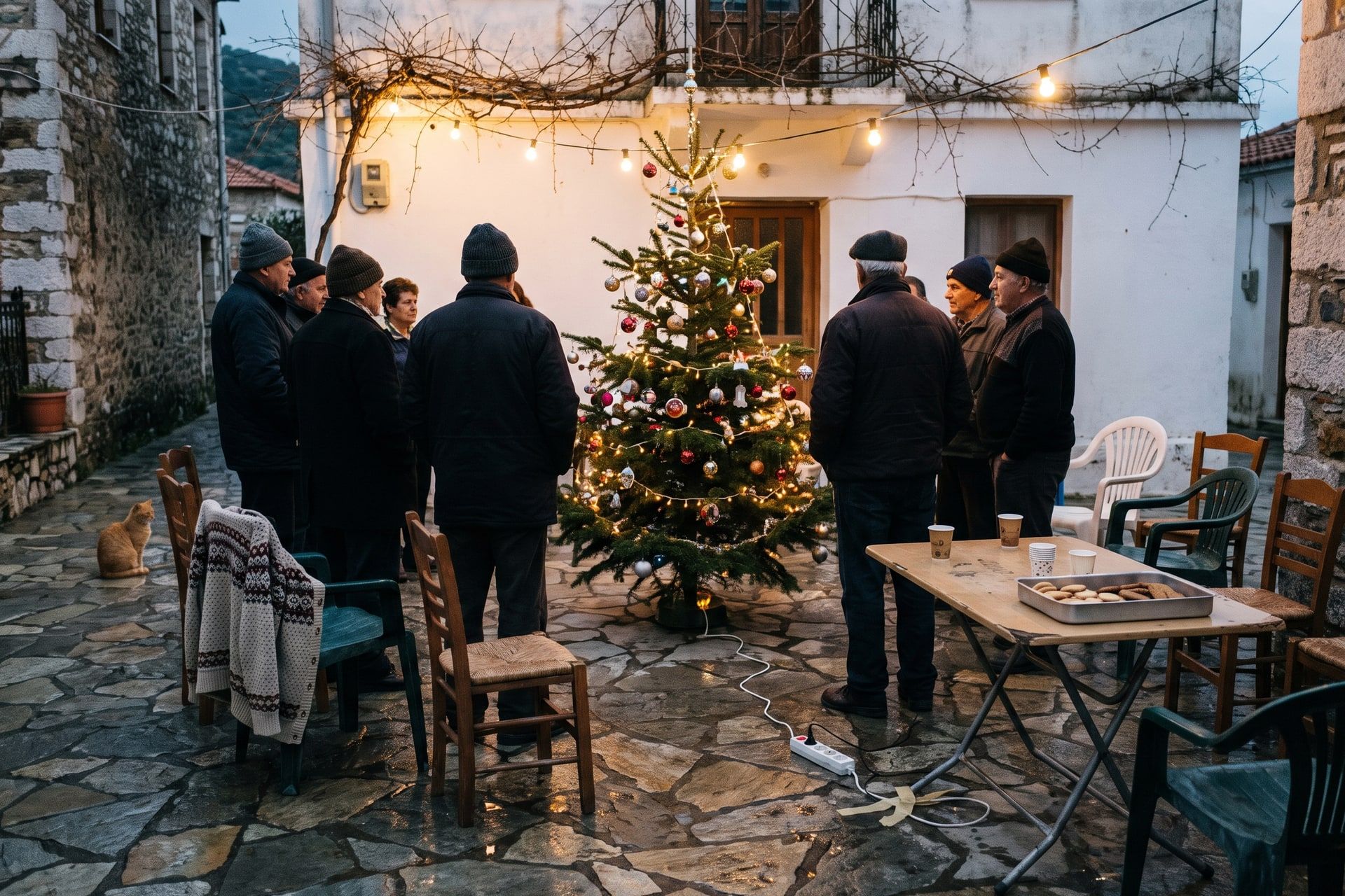 Christmas Tree Lighting — Platanos, Kissamos