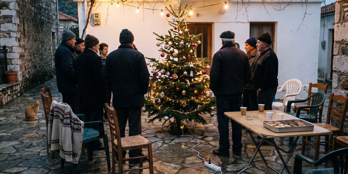 Christmas Tree Lighting — Platanos, Kissamos