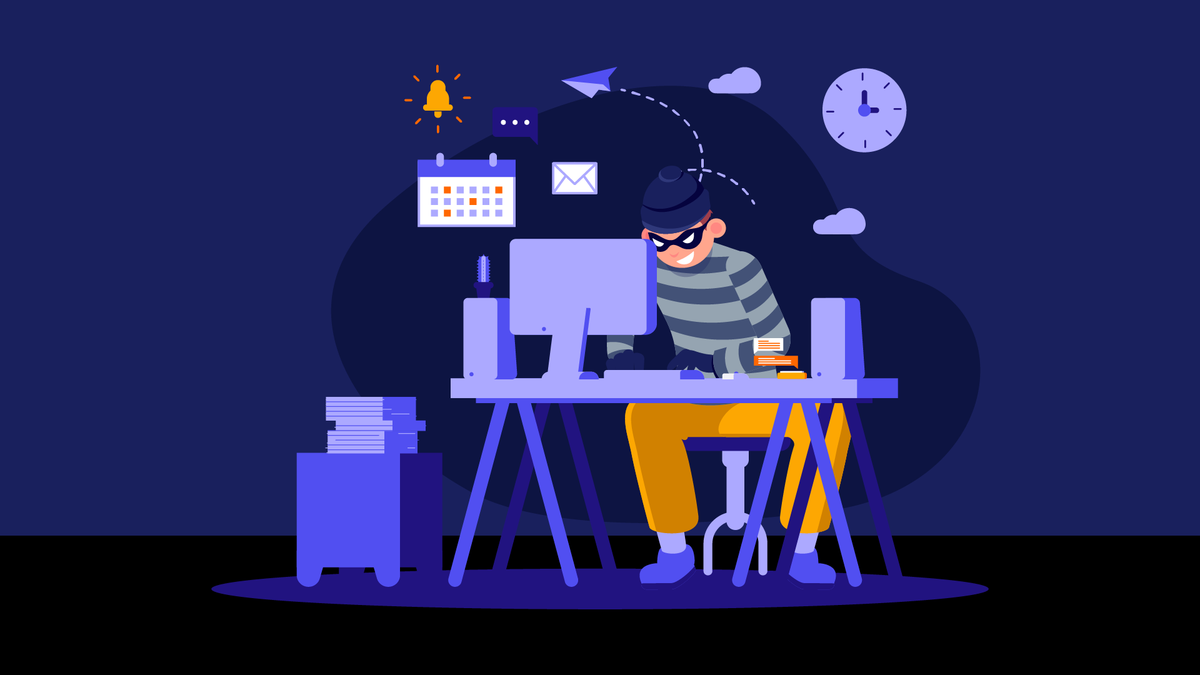 A picture depicting a hacker breaching the systems of a business.