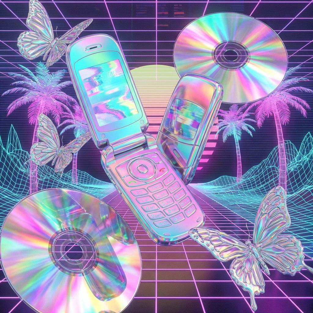 Y2K & Cybercore Emojis: 💿 🦋 👾 Retro-Futurism Guide - Emoji Guide