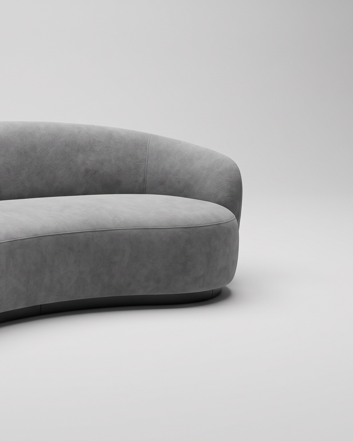 Lumbarda sofa, desni kraj i luk postolja koji se povija u daljinu