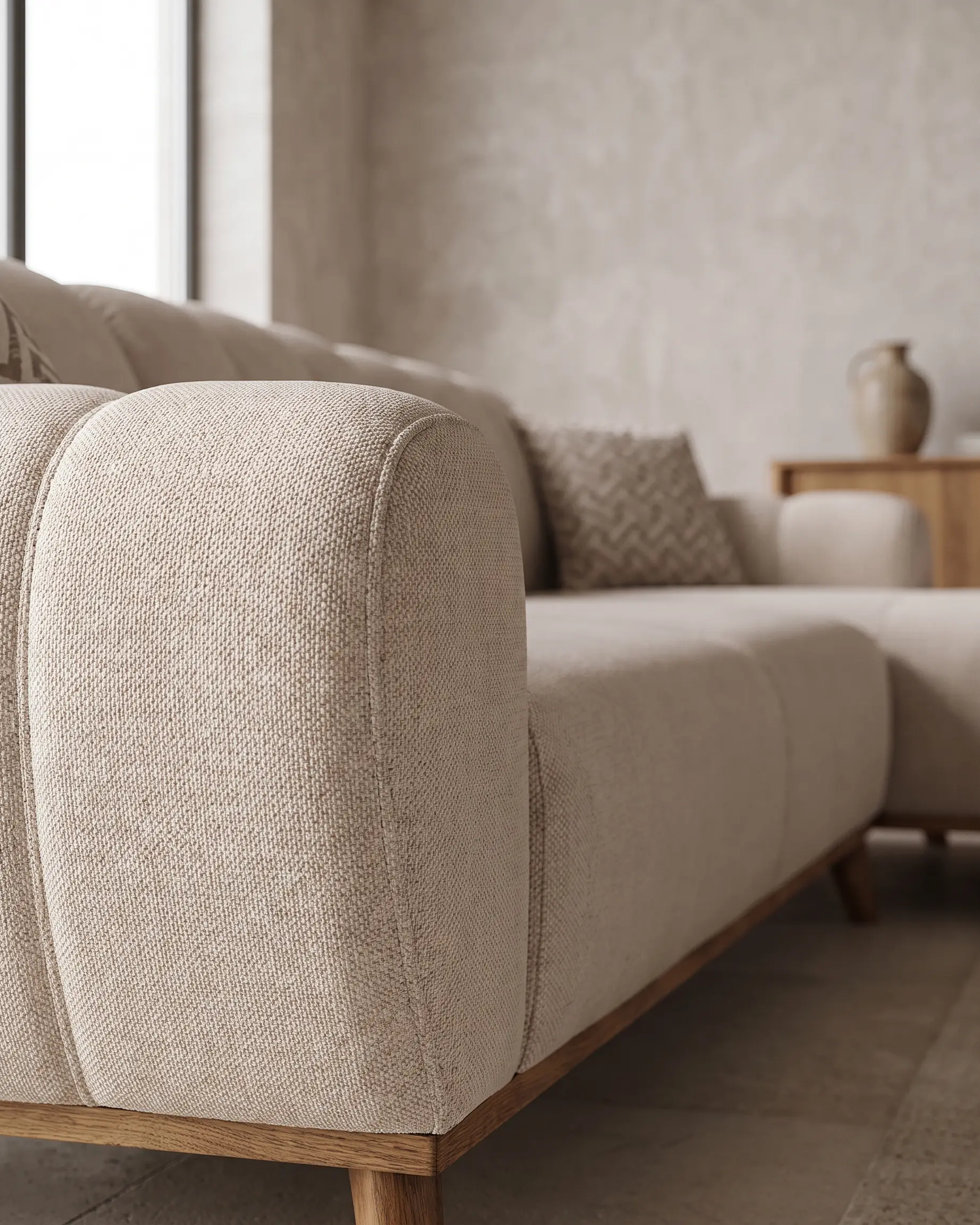 Vieste — ugaona garnitura, detalj materijala