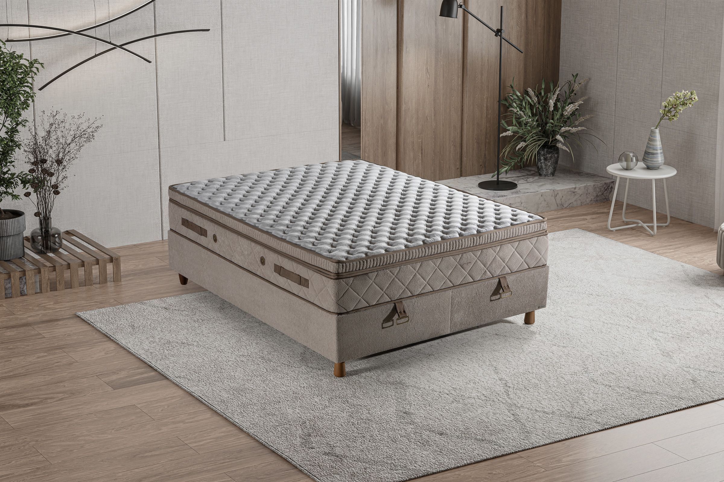 Elegance — krevet u sirem kadru sobe