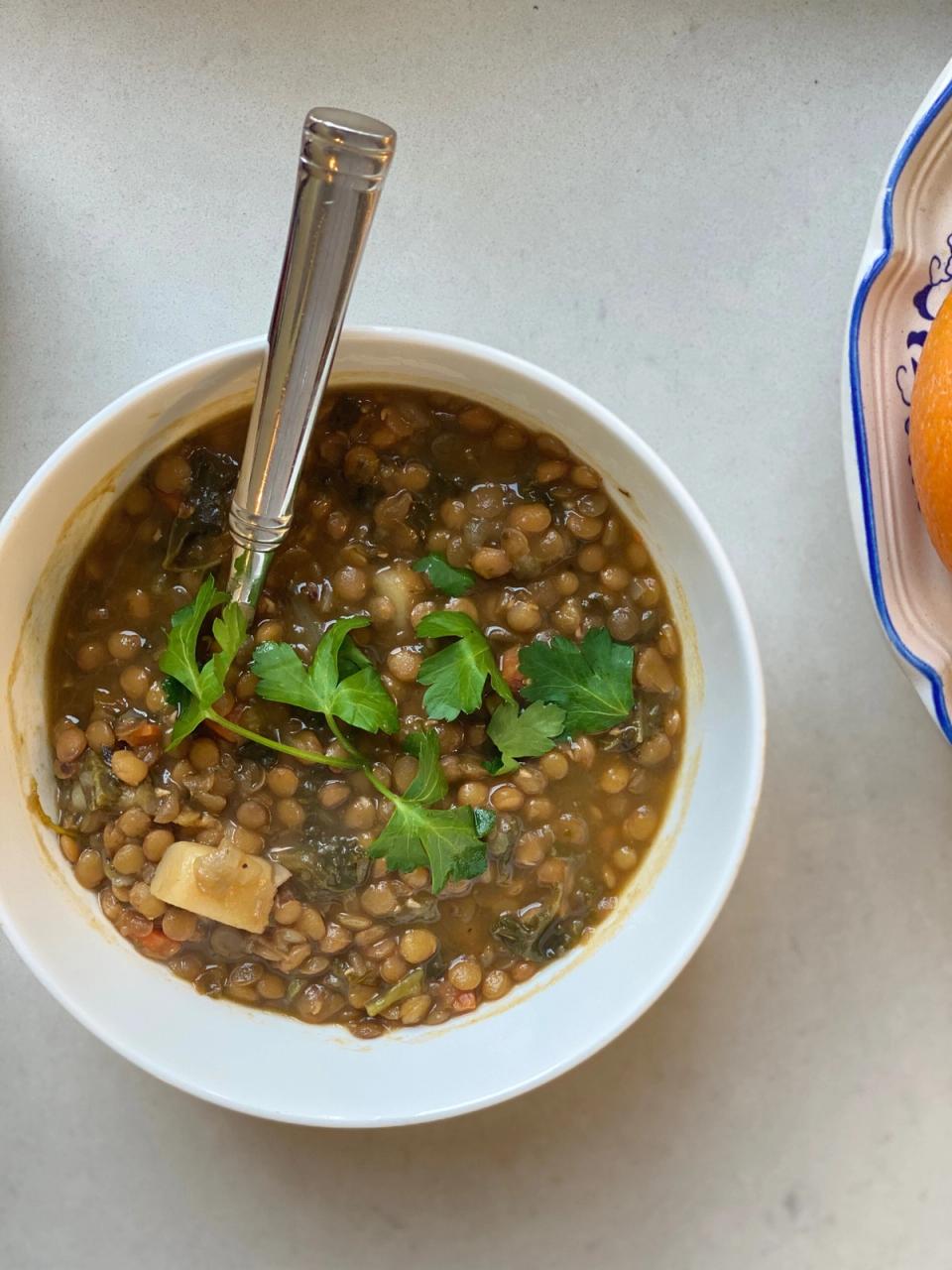 Brown Lentil Vegetable Soup