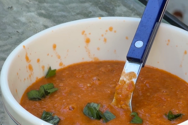 Roasted Tomato Basil Soup 