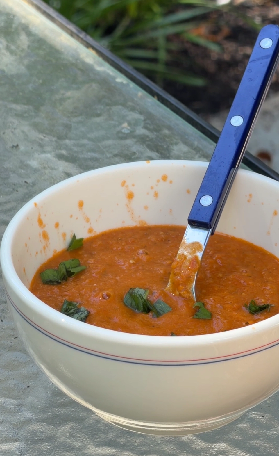 Roasted Tomato Basil Soup 