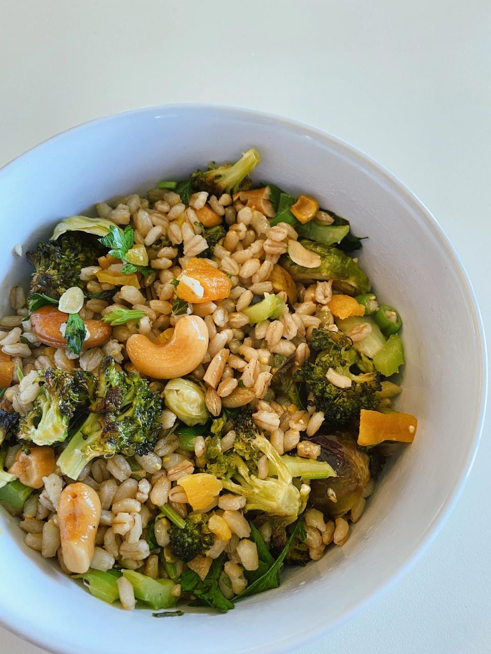 Roasted Greens and Farro