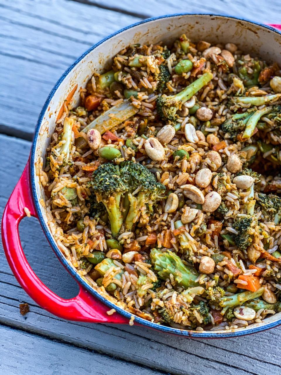 Vegetable Brown Rice Stir Fry