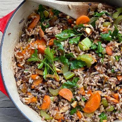 Vegetable Wild Rice with Orange Zest