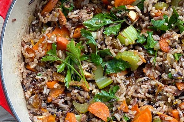 Vegetable Wild Rice with Orange Zest