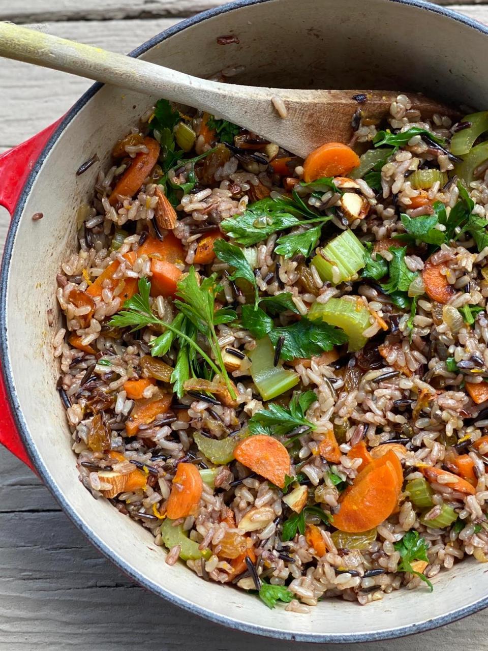 Vegetable Wild Rice with Orange Zest