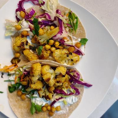 Chickpea Cauliflower Tacos