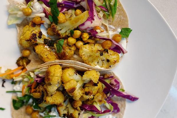 Chickpea Cauliflower Tacos