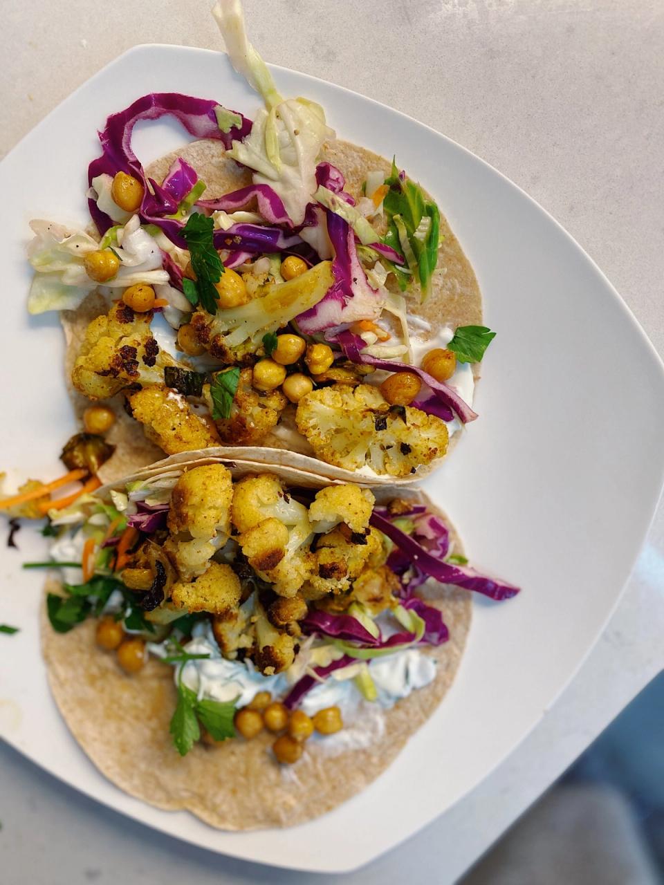 Chickpea Cauliflower Tacos