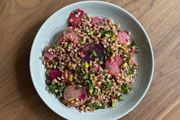 Farro and Beets