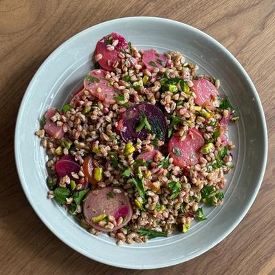 Farro and Beets