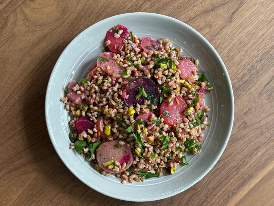 Farro and Beets
