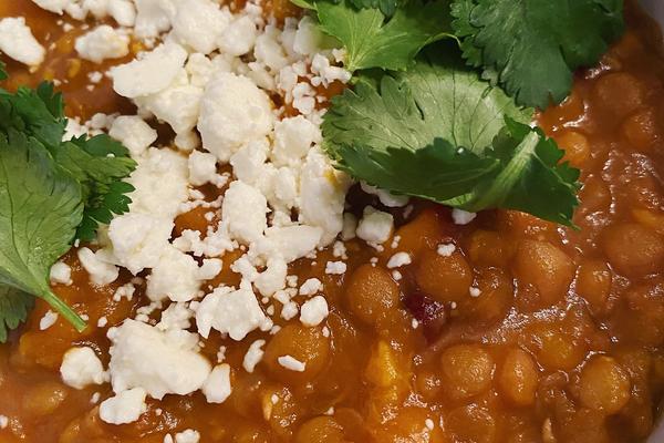Brown Lentil and Sweet Potato Stew