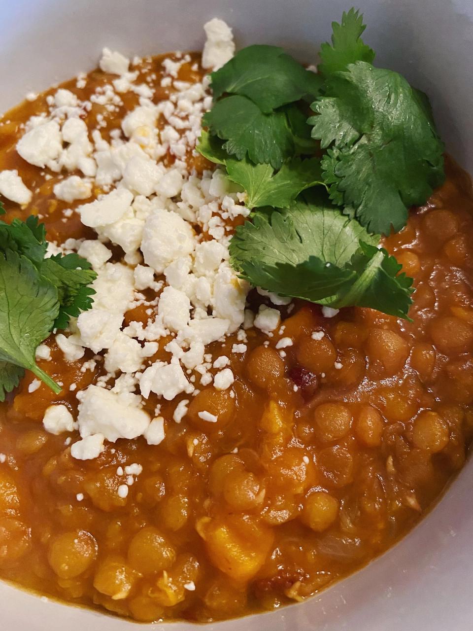 Brown Lentil and Sweet Potato Stew