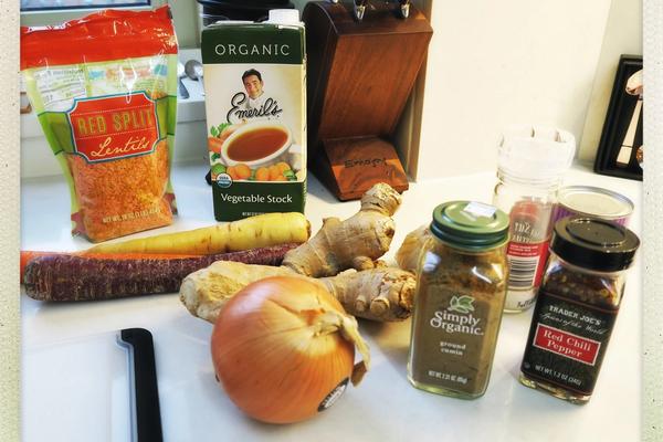 Red Lentil Ginger Soup