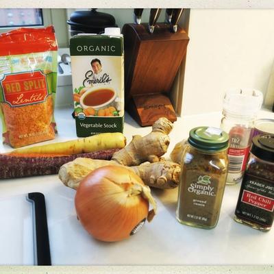 Red Lentil Ginger Soup