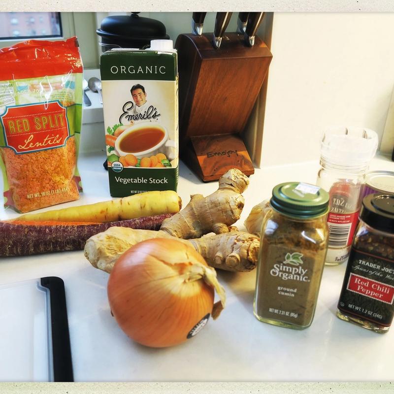 Red Lentil Ginger Soup