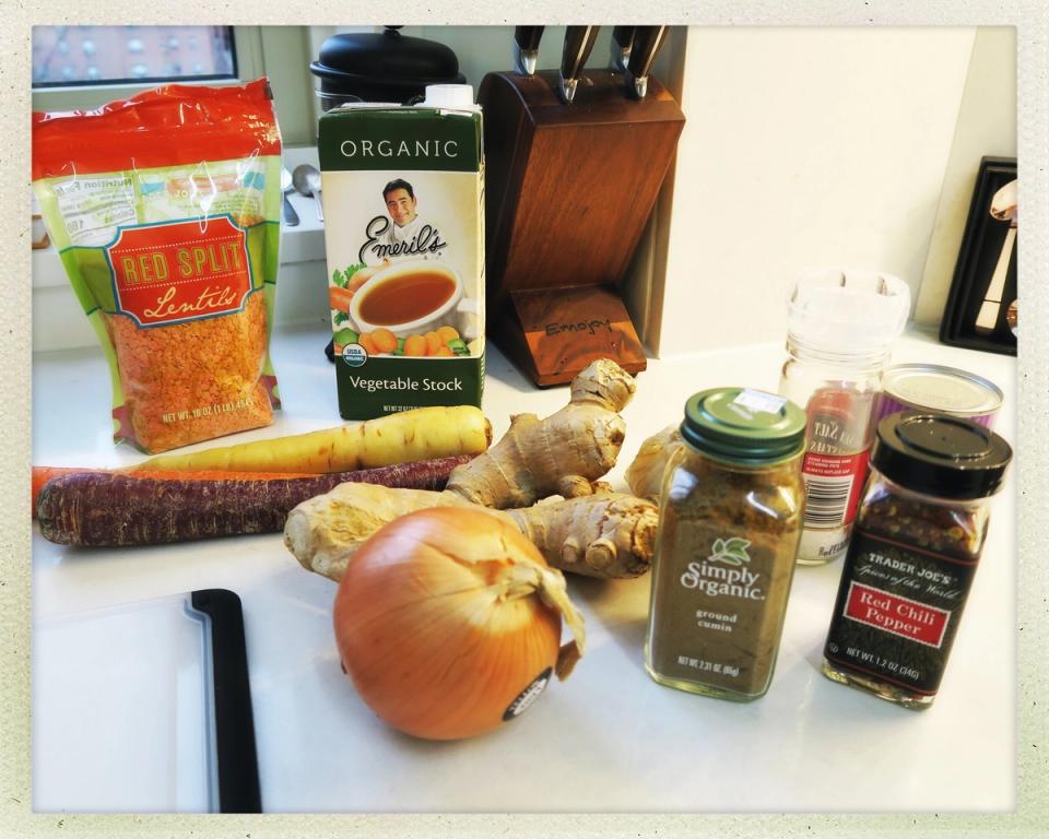 Red Lentil Ginger Soup