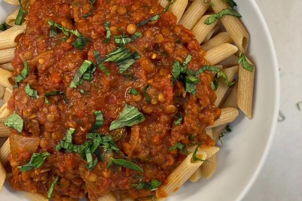 Vegan Penne Bolognese