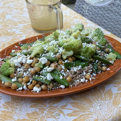 Farro and Sugar Snap Peas