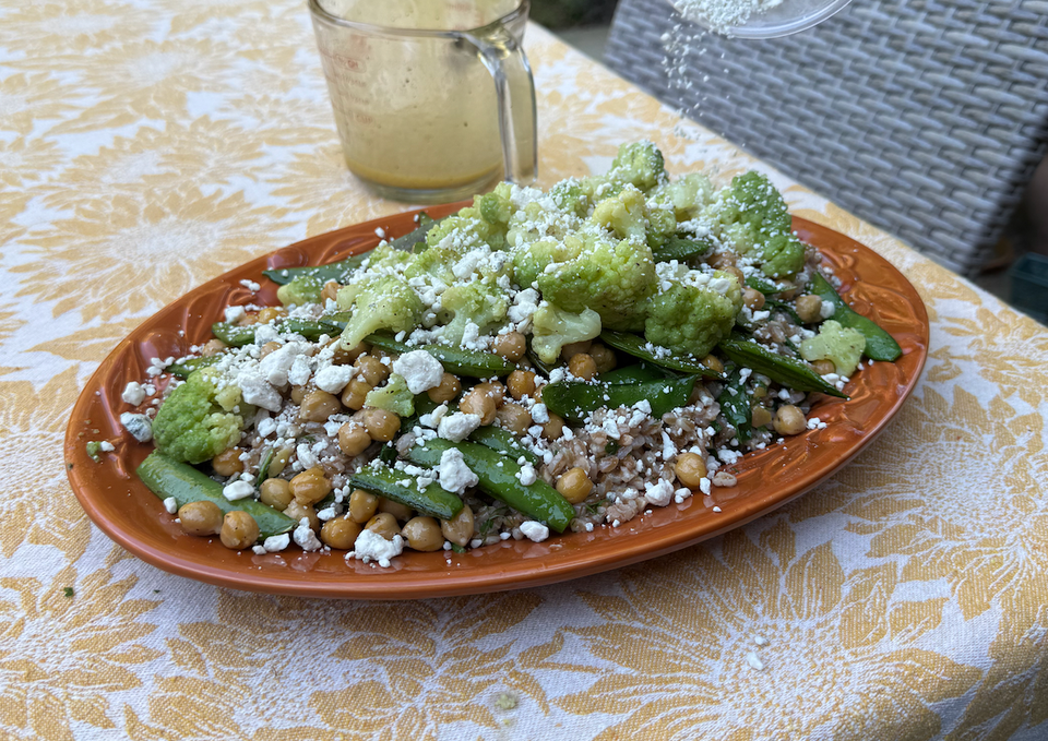 Farro and Sugar Snap Peas