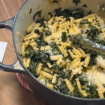 Pasta with Swiss Chard