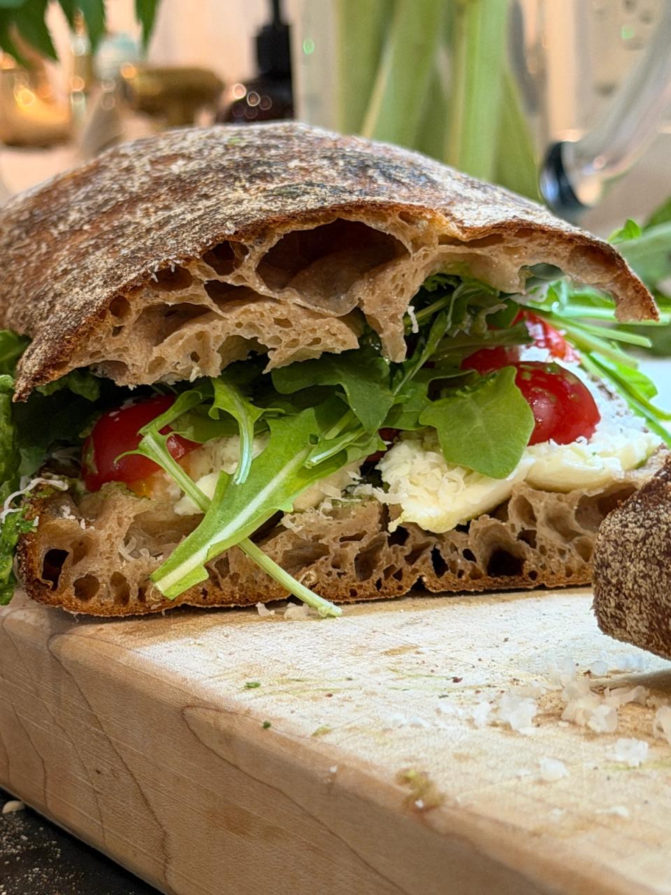 Mozzarella and Tomato Sandwich 