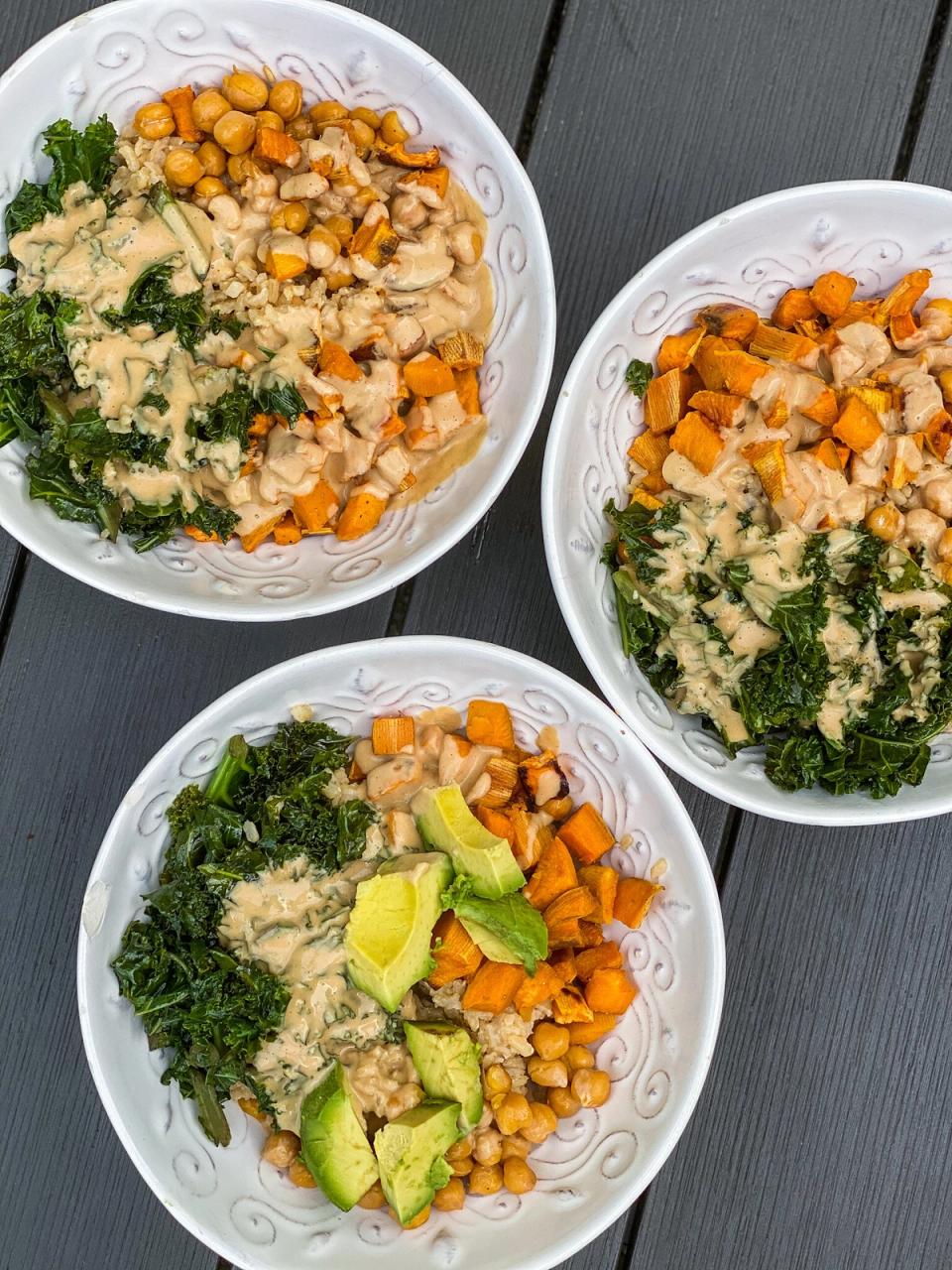 Buddha Bowl with Creamy Cashew Soy Sauce