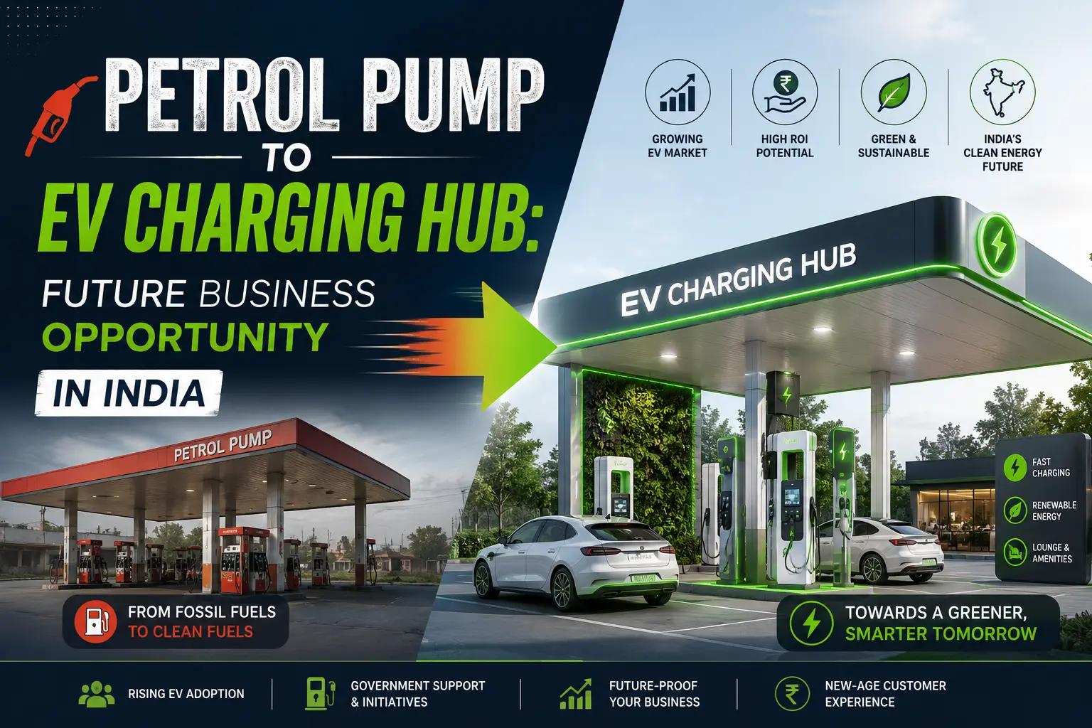 Petrol Pump to EV Charging Hub: Future Business Opportunity in India