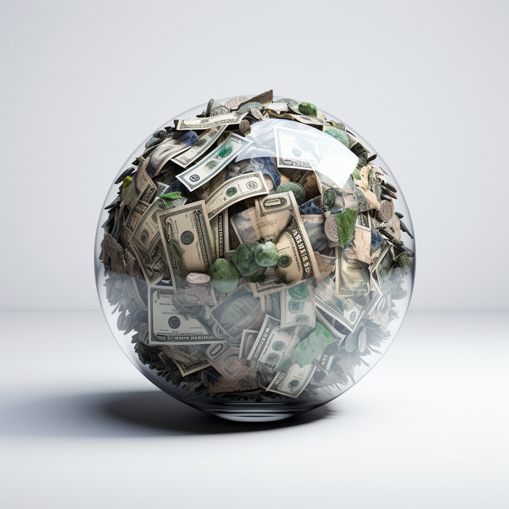Globe with Money
