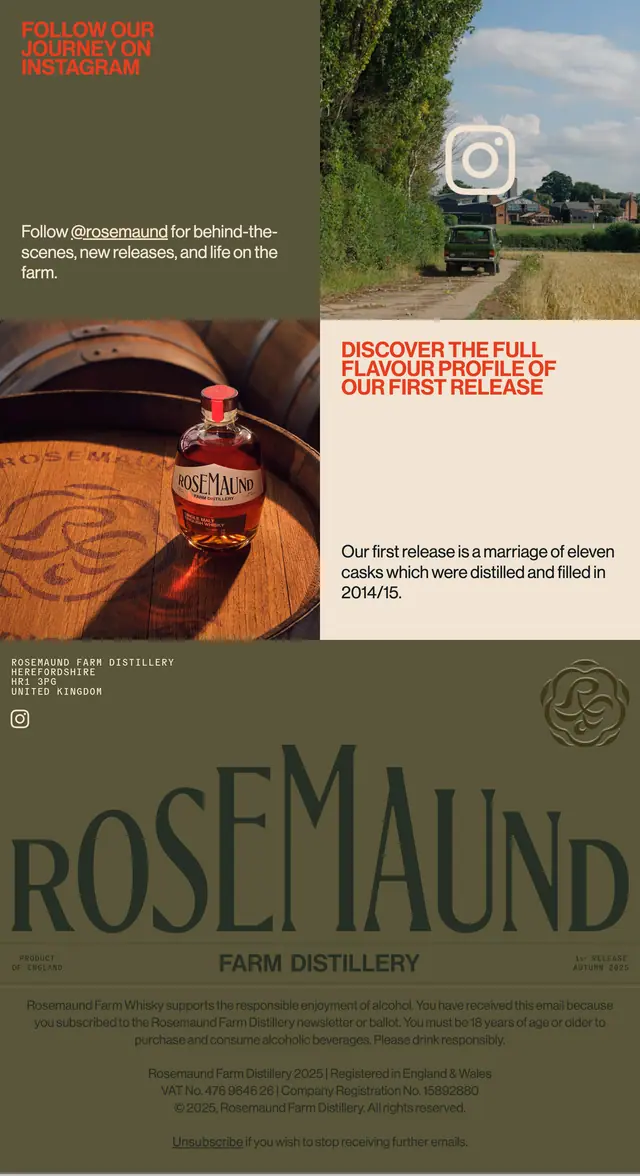 Rosemaund email: follow the journey
