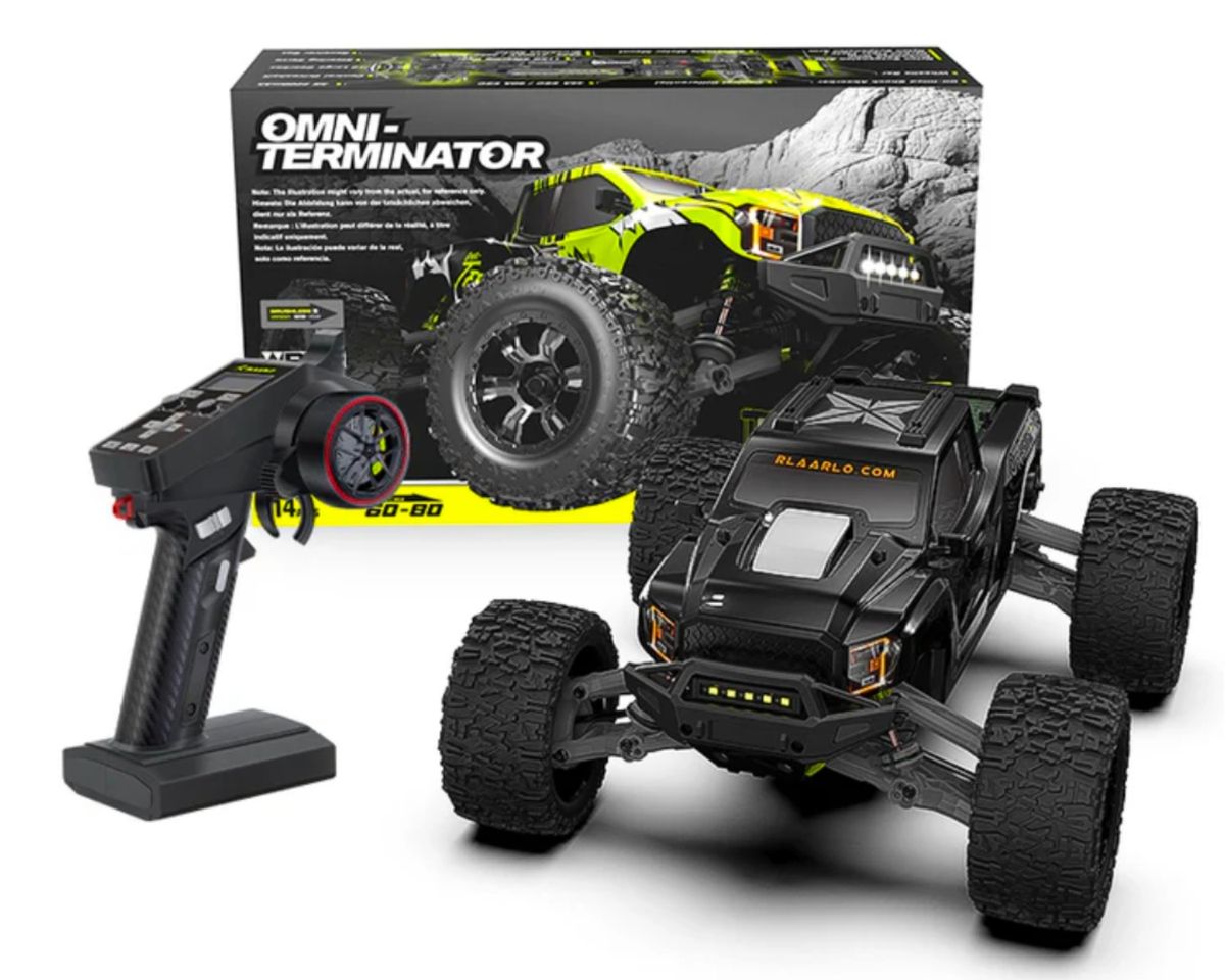 Rlaarlo Omni RZ001B-C Carbon Fiber MINI 1:10 Scale RTR Brushless Monster Truck,