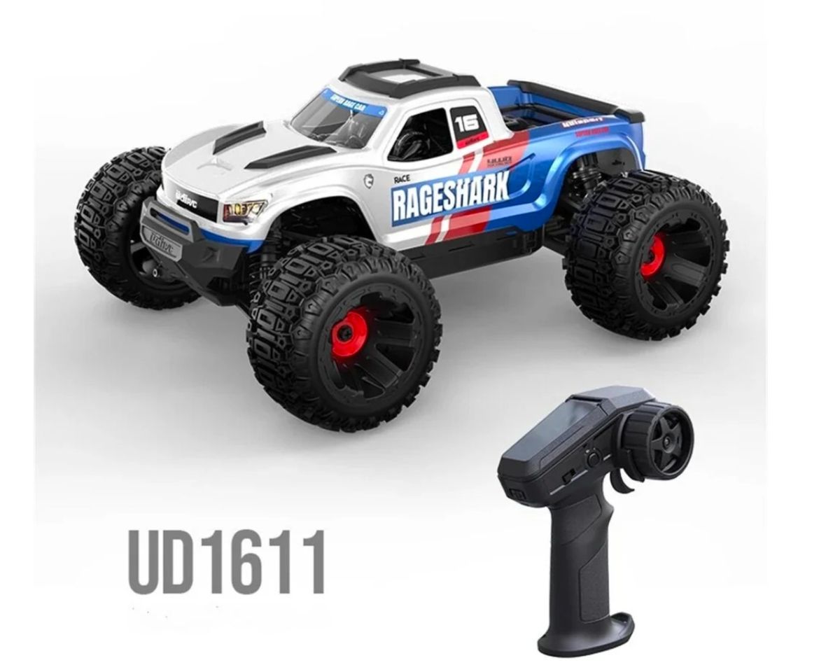 UDI RC 4X4 Monster Truck Brushed RTR 1:16, Blue/White