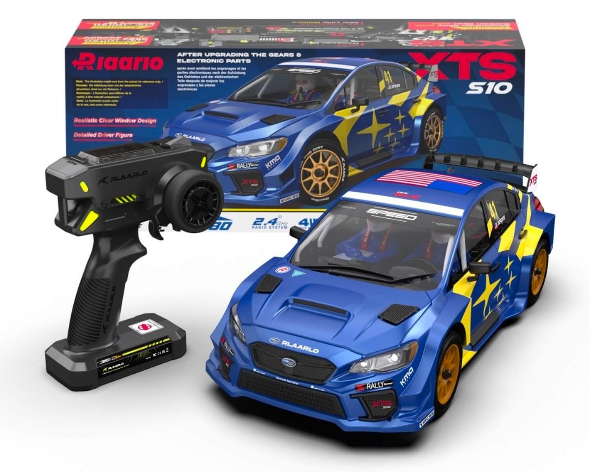 Rlaarlo 1/10 Scale RTR 4WD Carbon Fiber Brushless RC Rally Car | XTS-S10