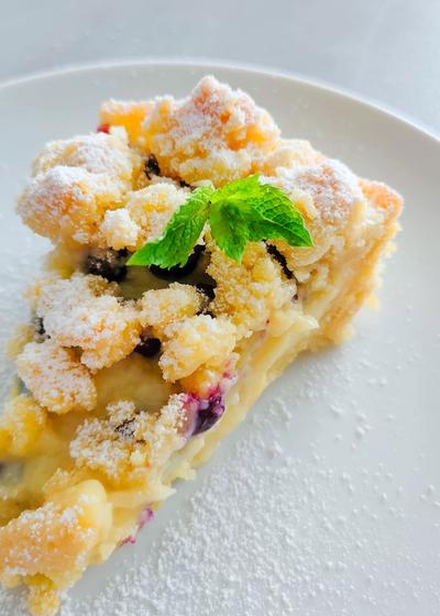 Vanille-Heidelbeer-Streuselkuchen - Hauptbild