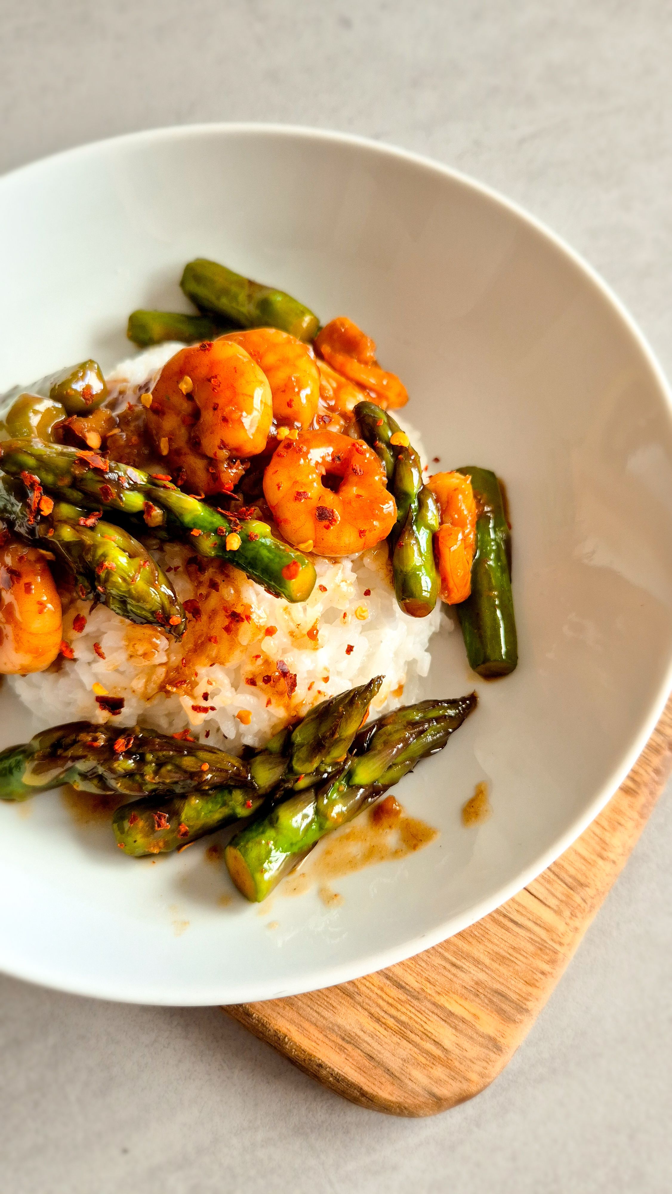 Spargel mit Garnelen - Asiatische Art - Thumbnail 3