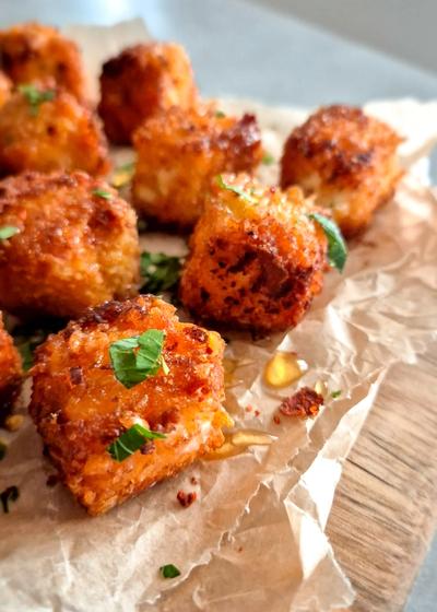 Feta in Cornflakes-Knusperpanade - Bild 3