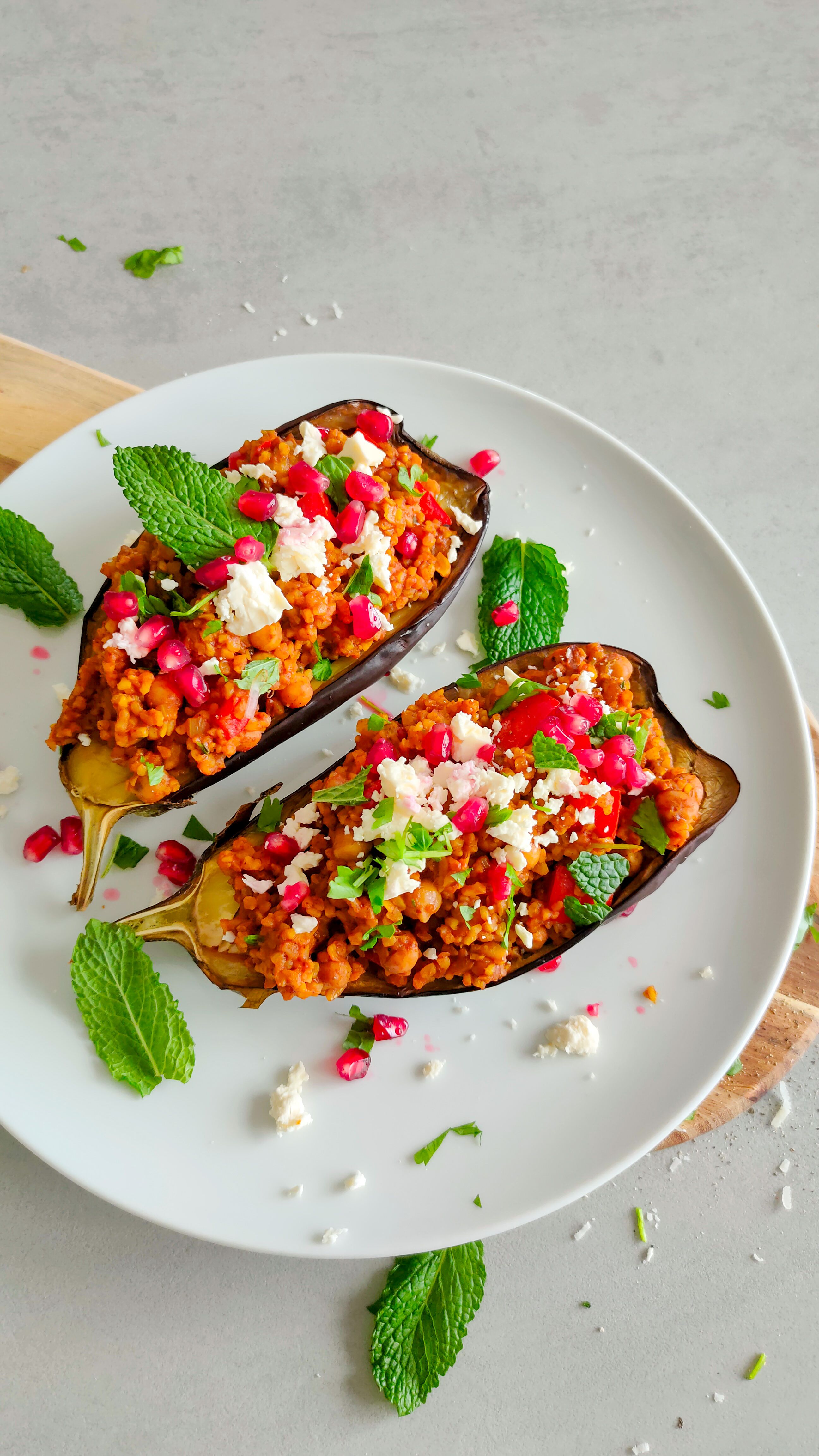 Auberginen mit Bulgurfüllung - Türkische Art