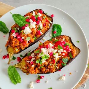 Auberginen mit Bulgurfüllung - Türkische Art