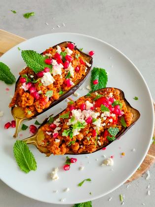 Auberginen mit Bulgurfüllung - Türkische Art