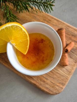 Orangen-Crème-Brûlée